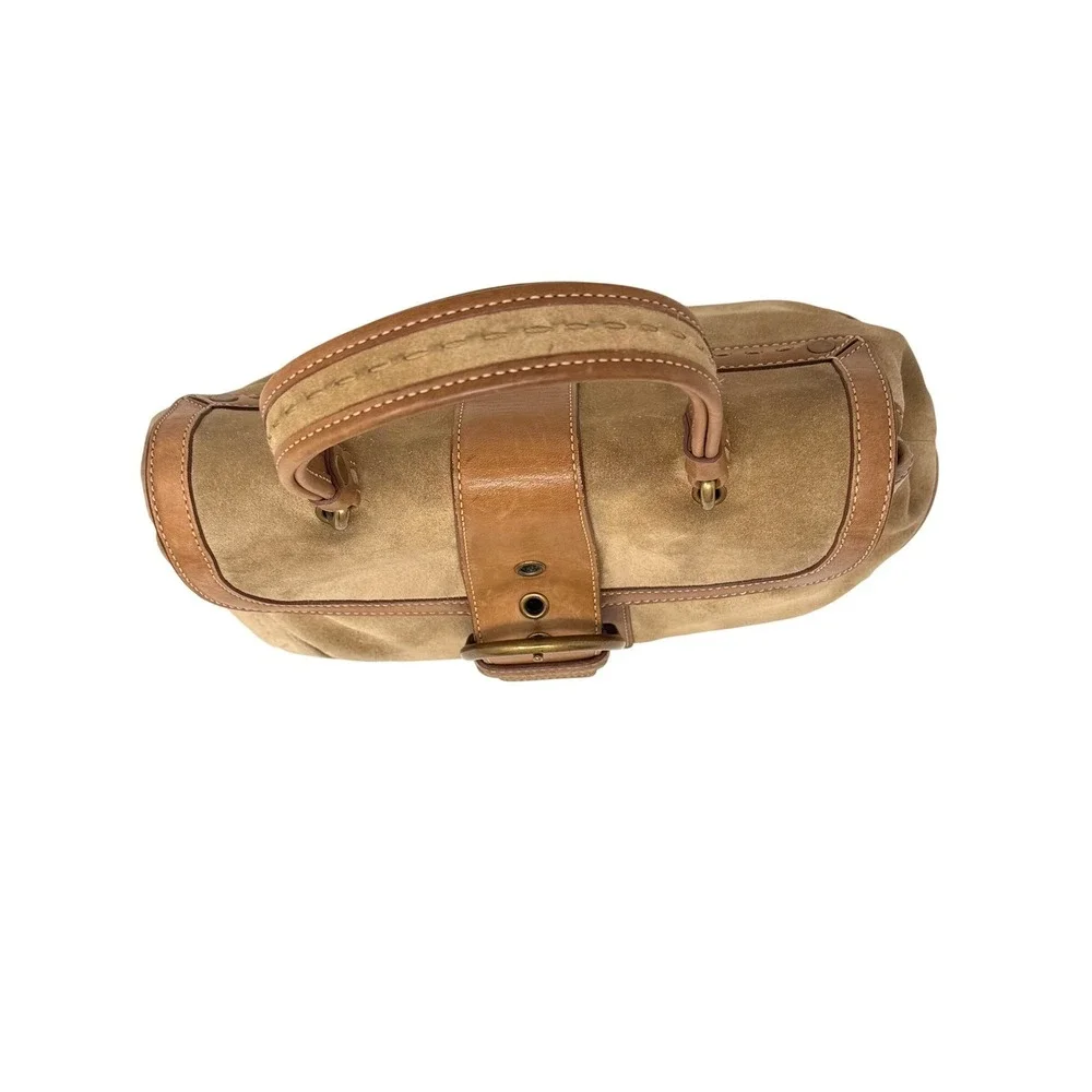Coach Soho Top Handle Satchel Tan Suede Limited Edition 2005 Vintage 9672‎